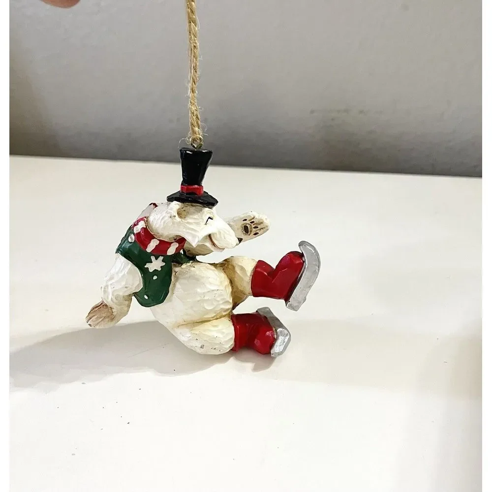 VTG Christmas‎ Ornament Dancing Skiing Polar Bear
